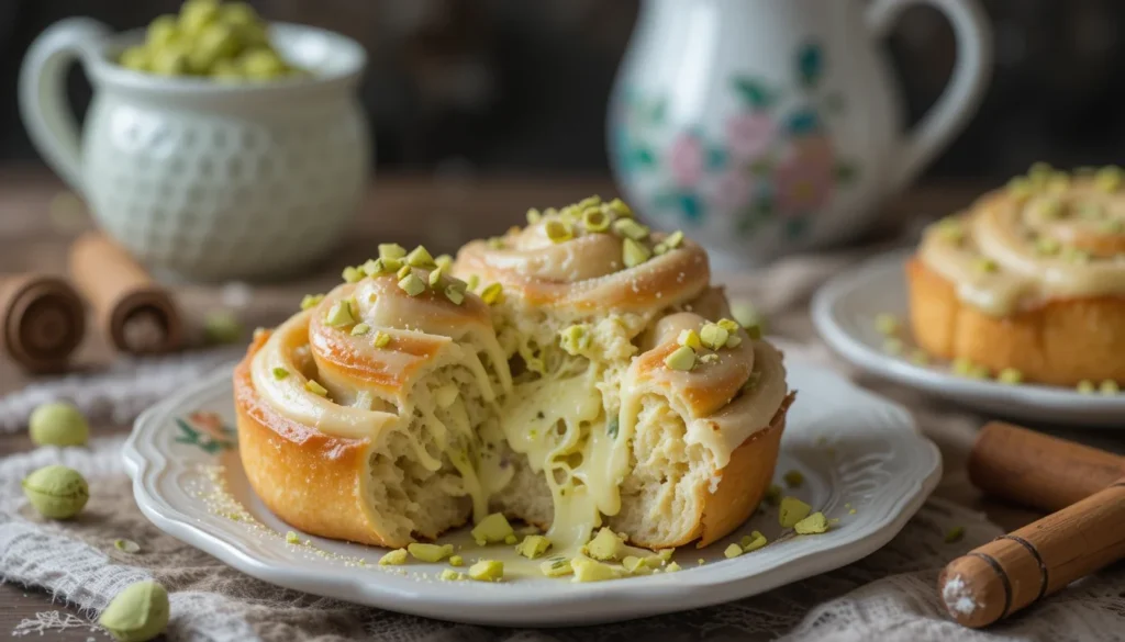 Pistachio Cream Cinnamon Rolls (4)