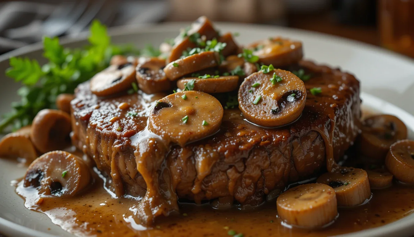 Steak With Mushrooms (1)