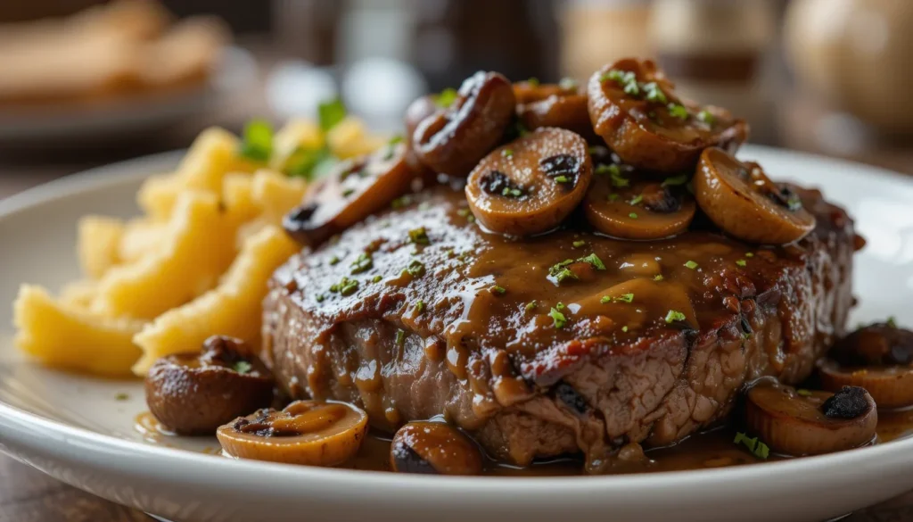 Steak With Mushrooms (2)