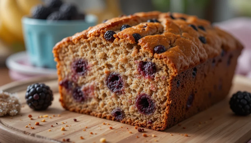 Blackberry Banana Bread (3)