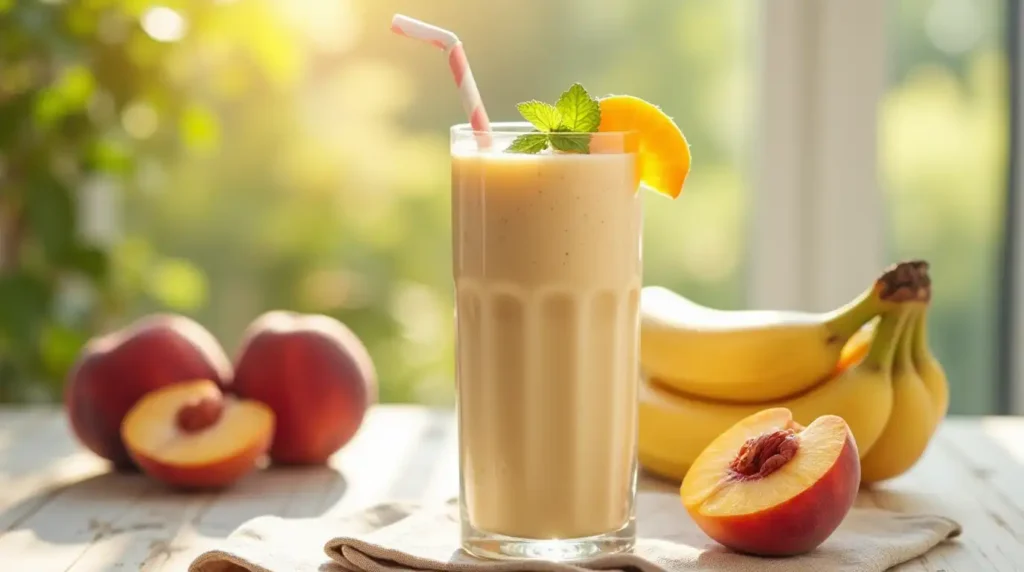 Banana Peach Smoothie Recipe (3)