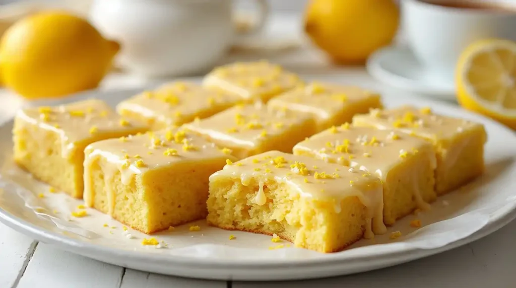 Lemon Brownies With Zesty Lemon Glaze (2)