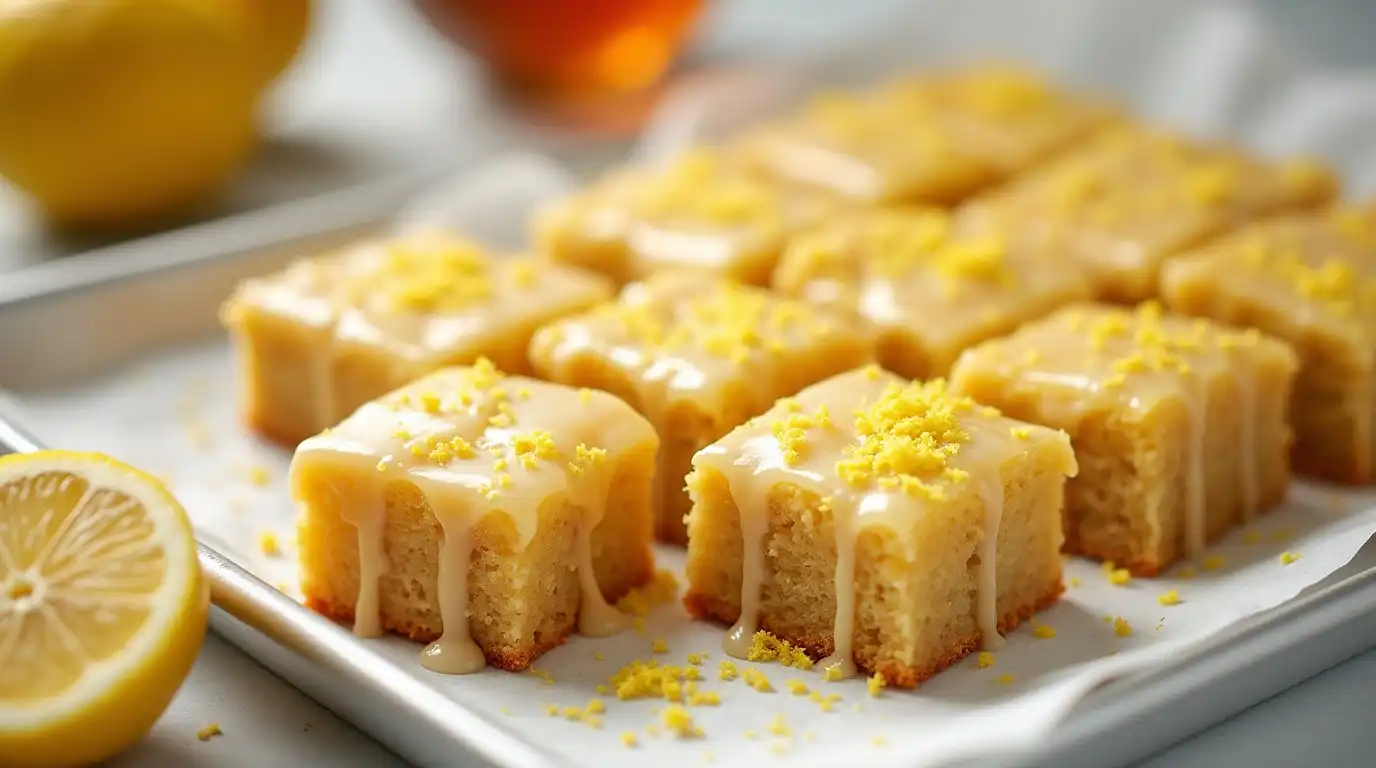 Lemon Brownies With Zesty Lemon Glaze (3)