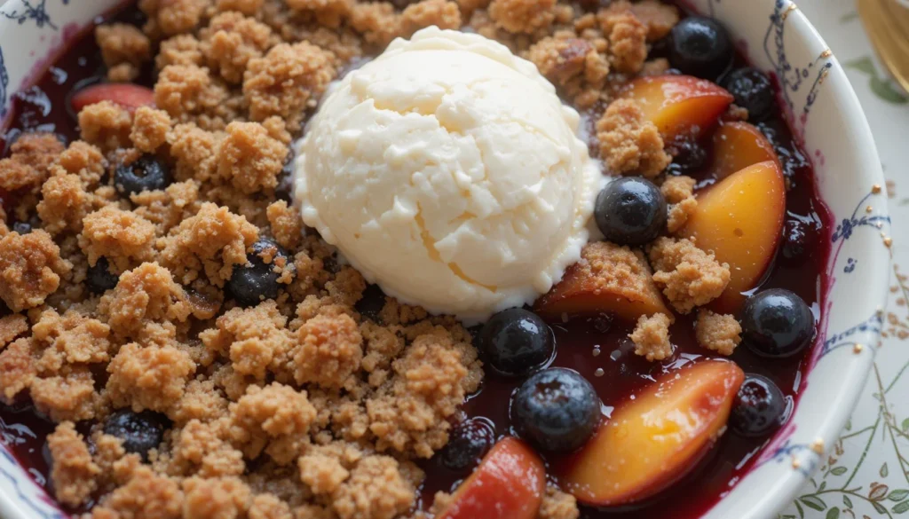 Peach And Blueberry Crisp (1)