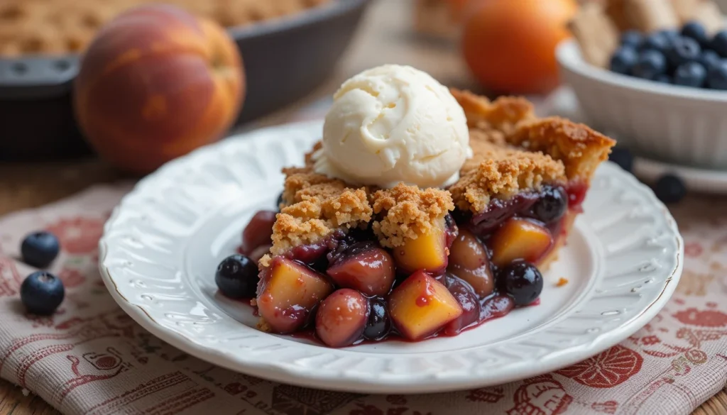 Peach And Blueberry Crisp (2)