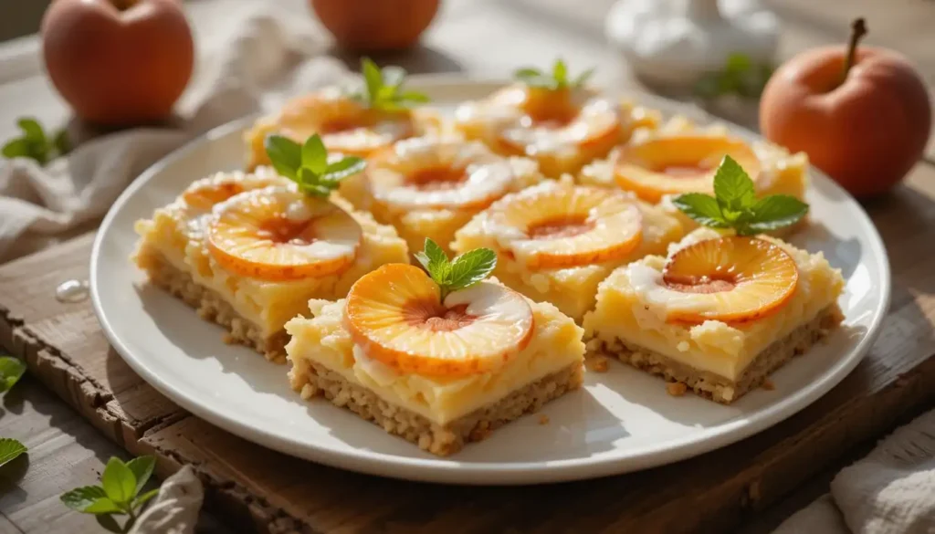 Peaches And Cream Pie Bars (1)