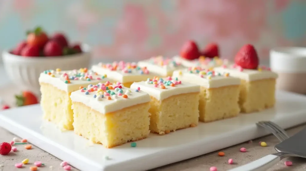 Vanilla Sheet Cake Recipe (2)